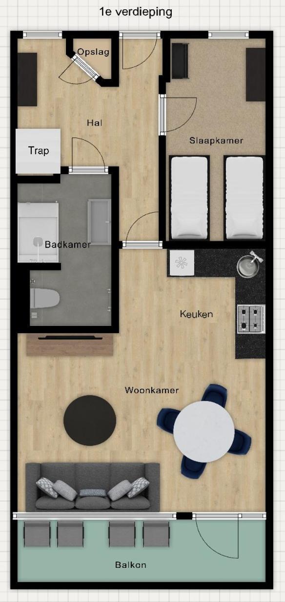 Zeebries, Dichtbij Dishoek Appartement Koudekerke